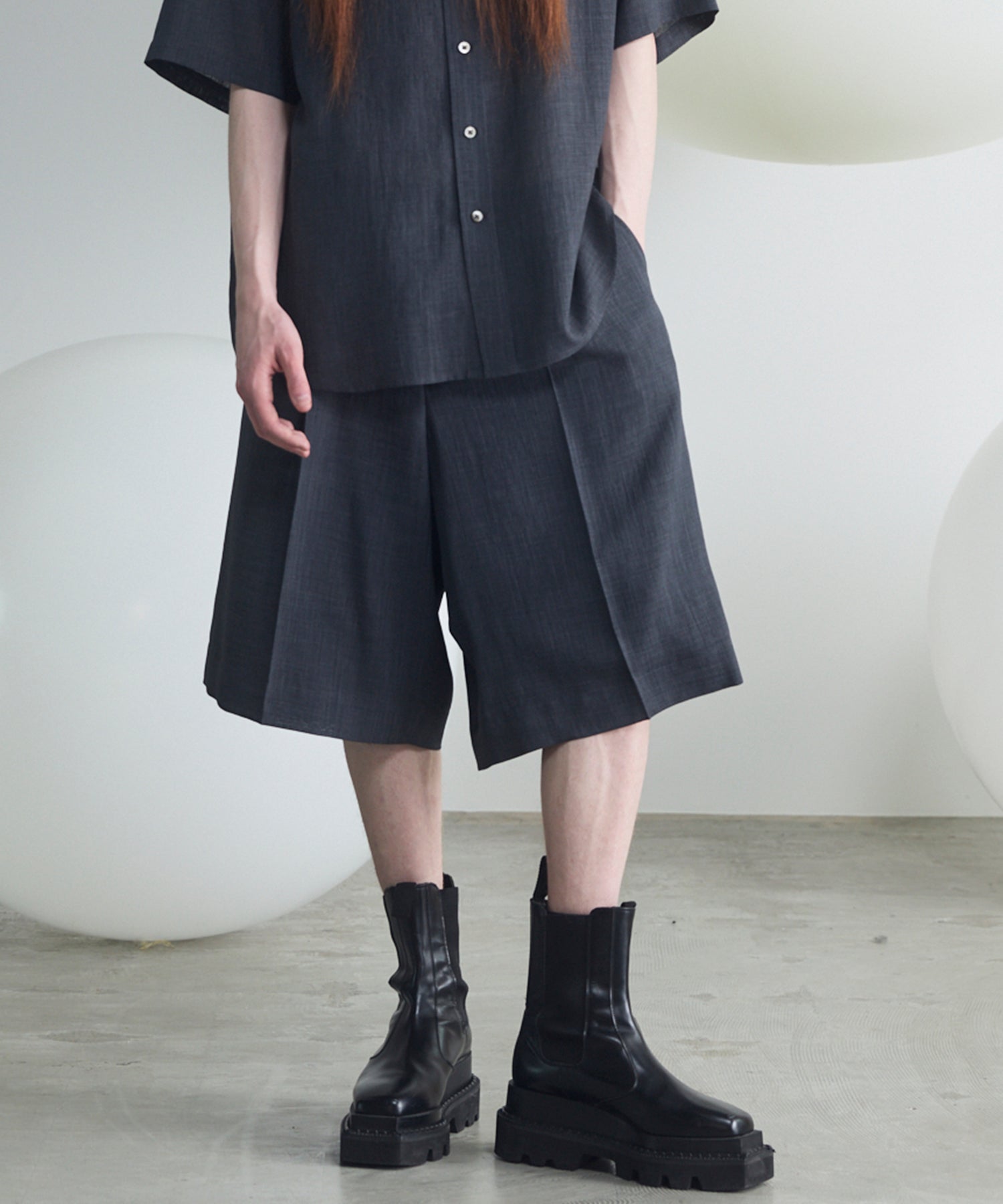 【26SS PRE-ORDER】Triacetate Prime-Wide Shorts