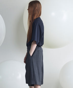 NISHIKAWA KEORI Wool Mix Prime-Over Short Sleeve Shirt