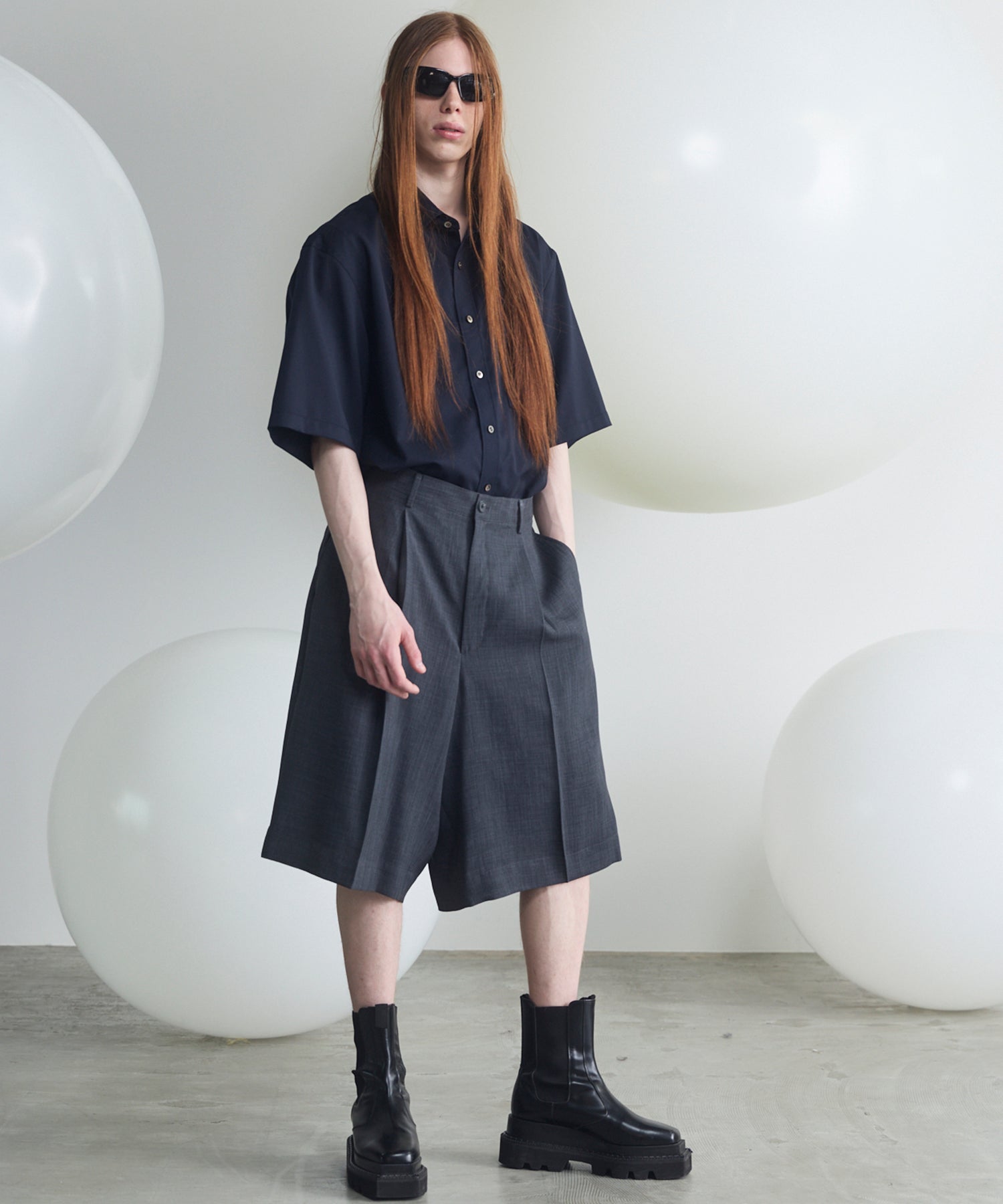 【26SS PRE-ORDER】Triacetate Prime-Wide Shorts