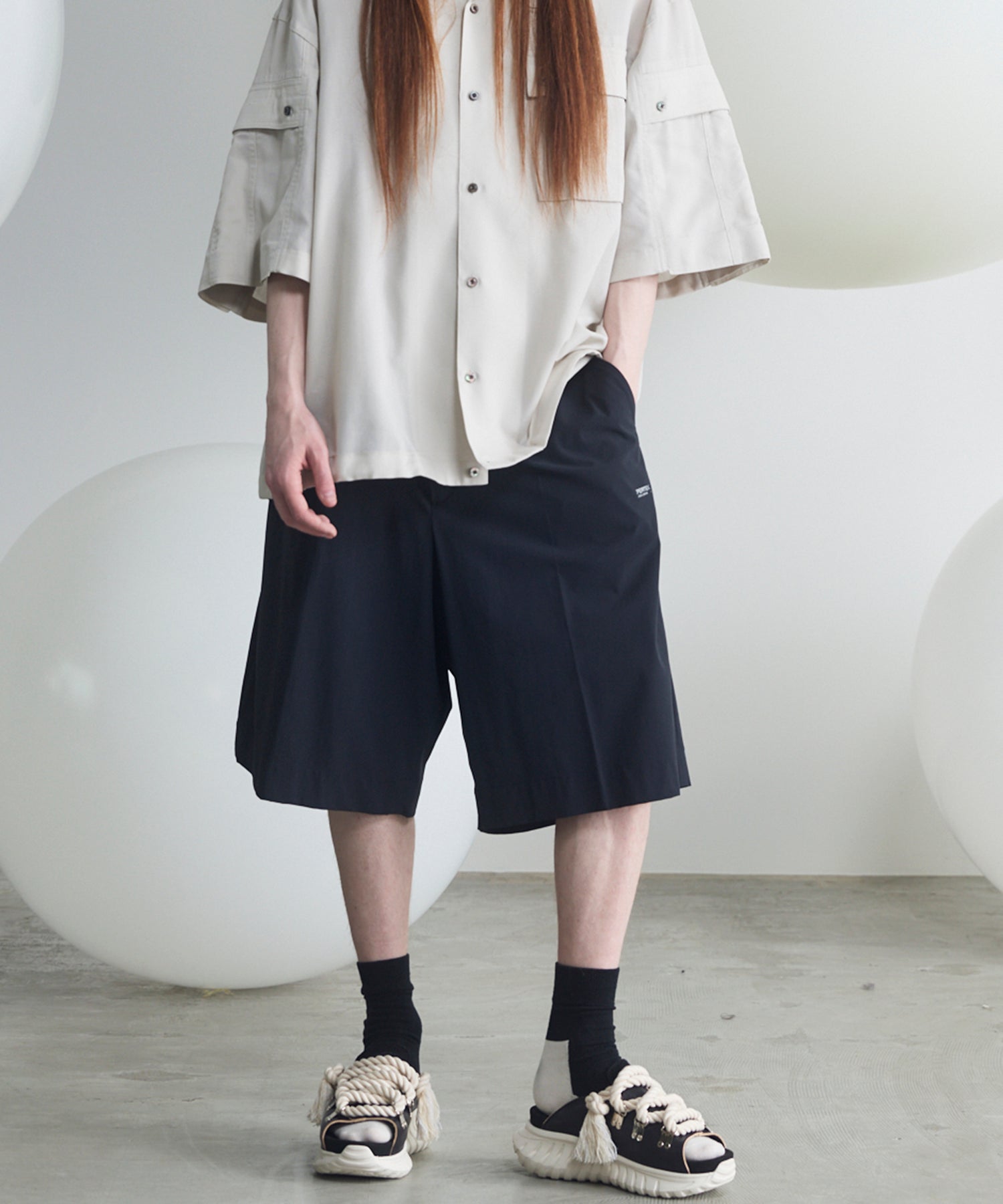 [26SS 预购] 亚麻混合厚边大口袋 Prime 宽裤