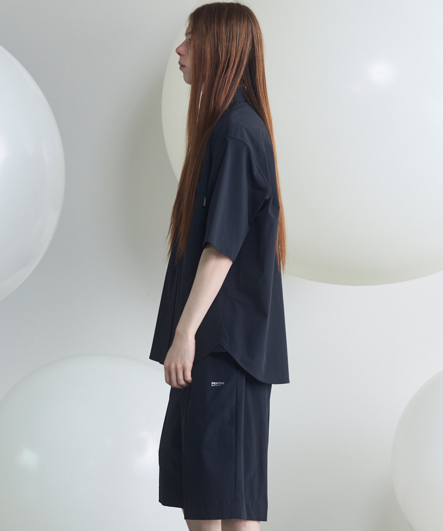 【PERTEX】Regular Collar Prime-Over Short Sleeve Shirt