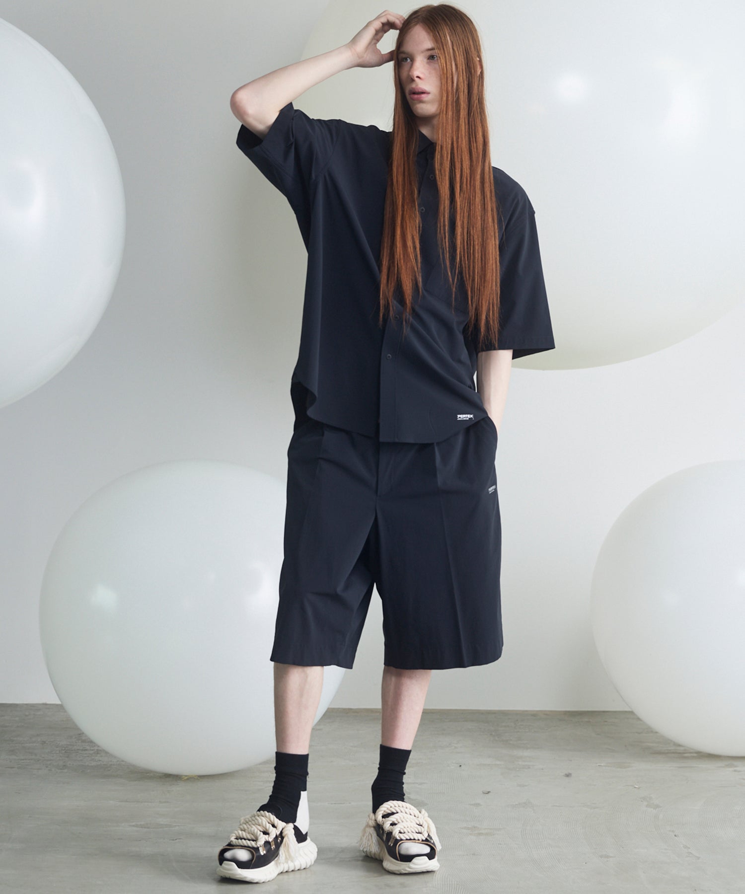 【PERTEX】Regular Collar Prime-Over Short Sleeve Shirt