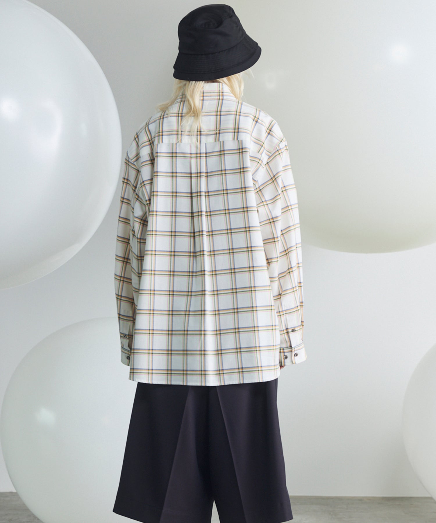 [Italian Dead Stock Fabric] Prime-Over Regular Collar Long Sleeve Shirt