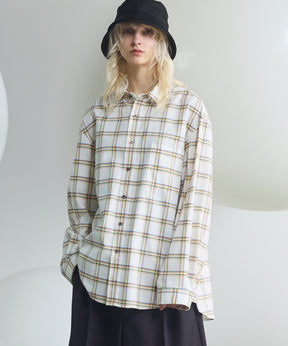 [Italian Dead Stock Fabric] Prime-Over Regular Collar Long Sleeve Shirt