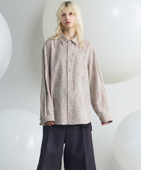 [Italian Dead Stock Fabric] Prime-Over Regular Collar Long Sleeve Shirt