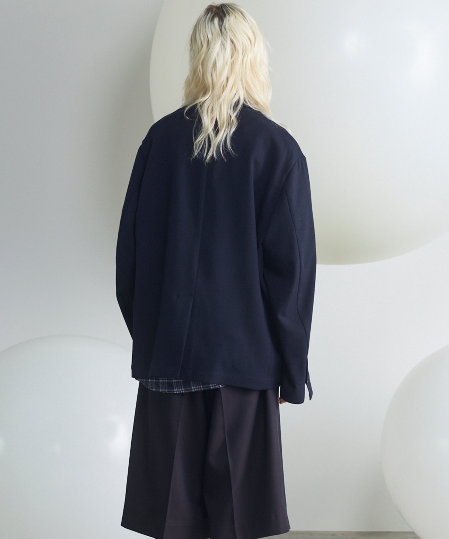 Slab Rayon Relax-Over 2B Tailored Jacket
