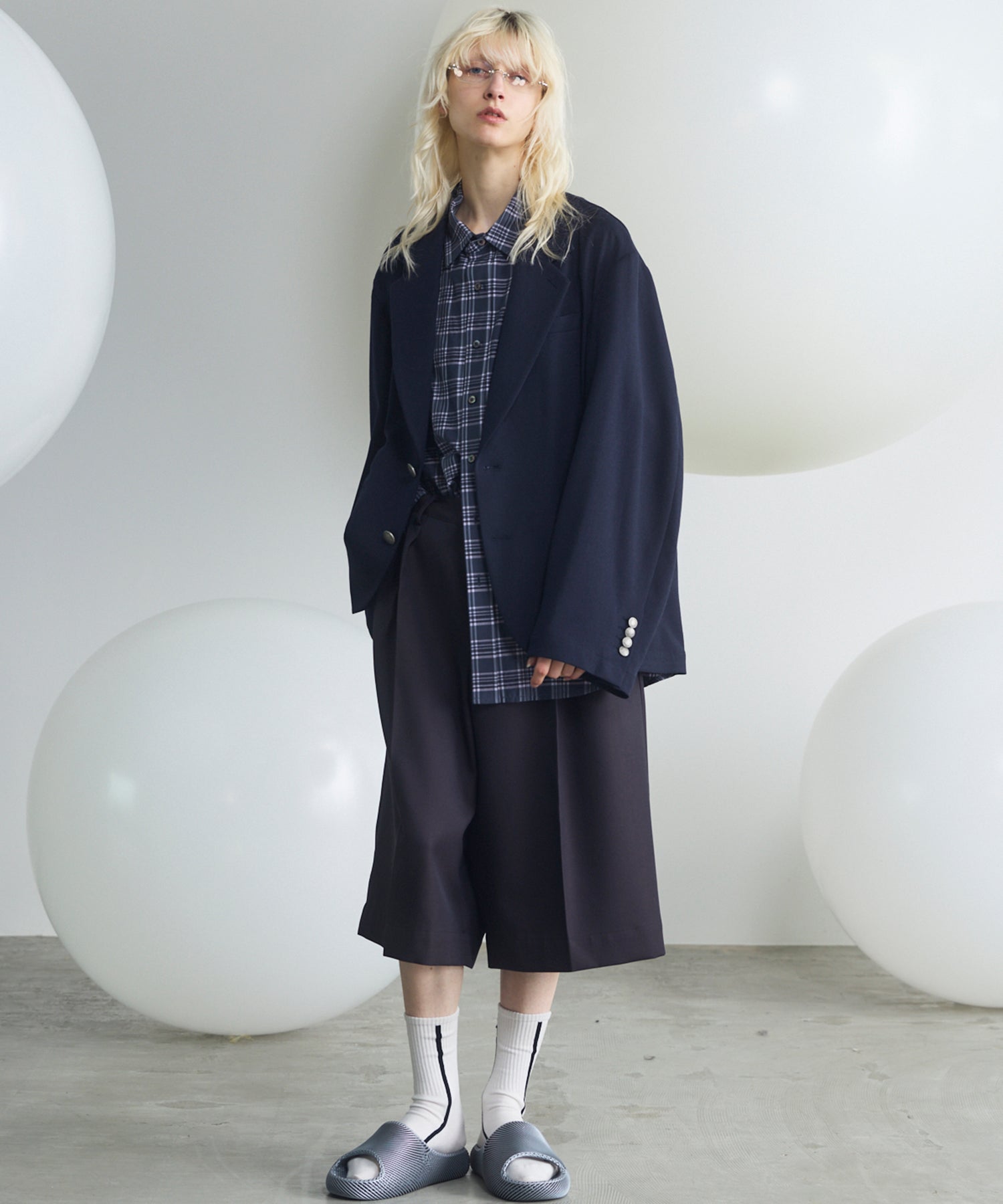 Slab Rayon Relax-Over 2B Tailored Jacket
