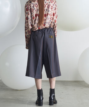 4 Colors Chambray Washable Wool Prime-Wide Shorts