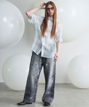 【26SS PRE-ORDER】Linen Mix Slab Side Big Pocket Prime-Wide Pants