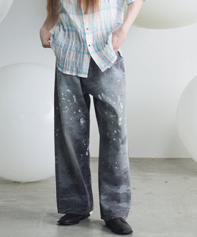 【26SS PRE-ORDER】Linen Mix Slab Side Big Pocket Prime-Wide Pants
