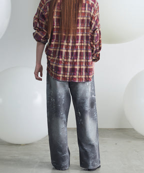 【26SS PRE-ORDER】Linen Mix Slab Side Big Pocket Prime-Wide Pants