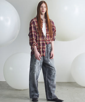 [Italian Dead Stock Fabric] Prime-Over Regular Collar Long Sleeve Shirt