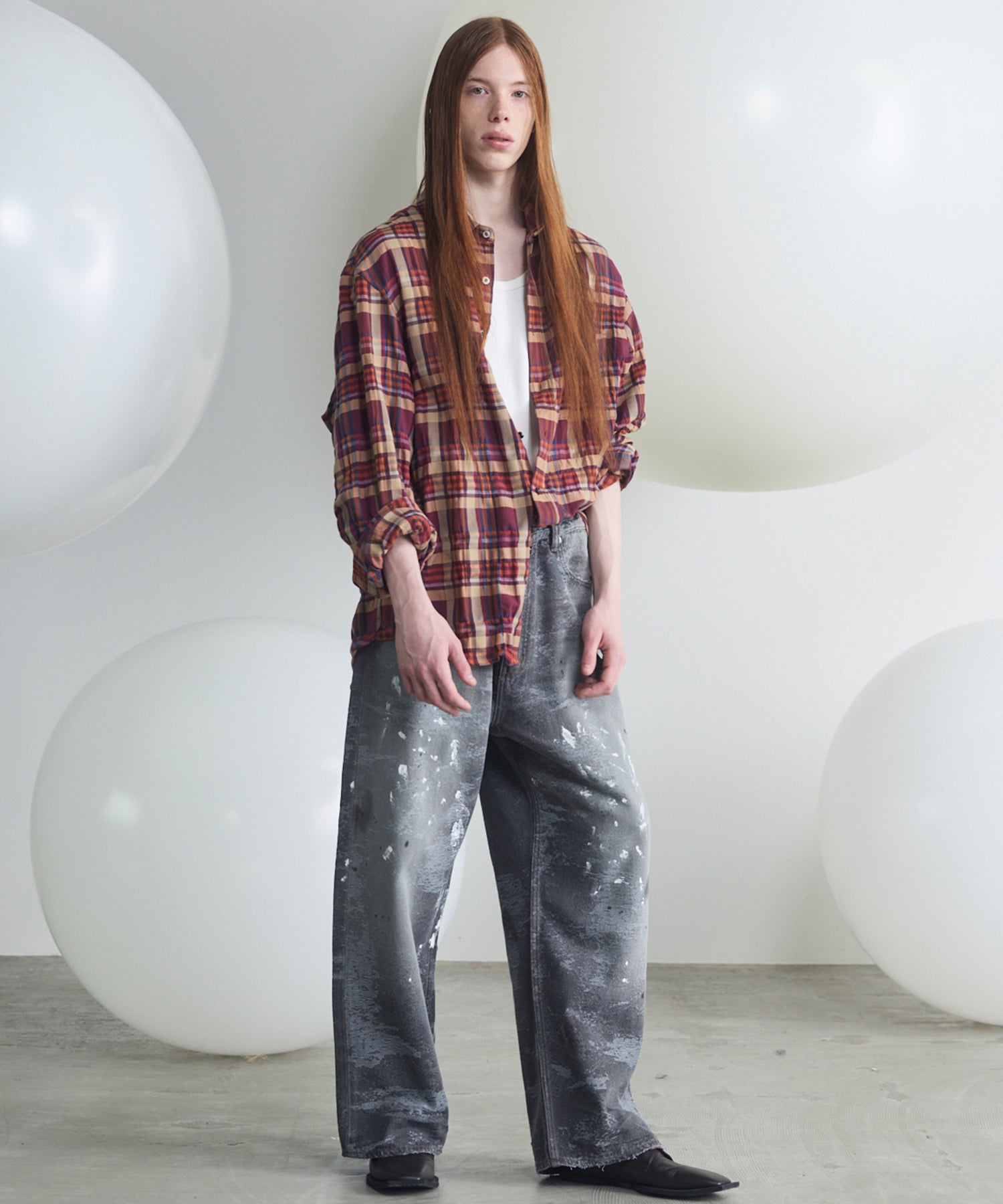 【26SS PRE-ORDER】Linen Mix Slab Side Big Pocket Prime-Wide Pants