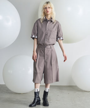 【26SS PRE-ORDER】Linen Mix Slab Side Big Pocket Prime-Wide Pants