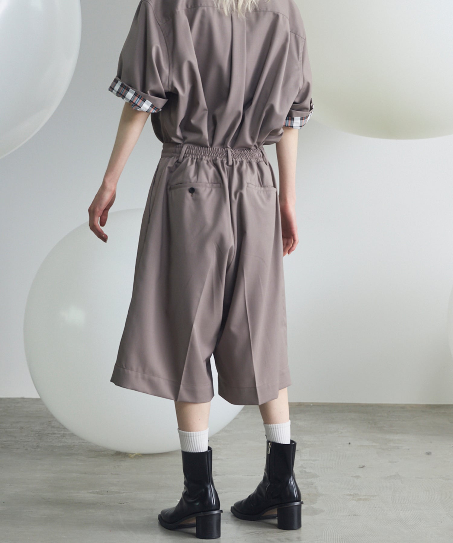 【26SS PRE-ORDER】Linen Mix Slab Side Big Pocket Prime-Wide Pants