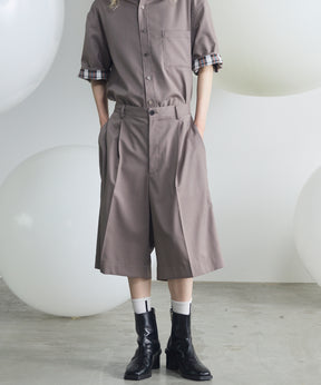 【26SS PRE-ORDER】Linen Mix Slab Side Big Pocket Prime-Wide Pants