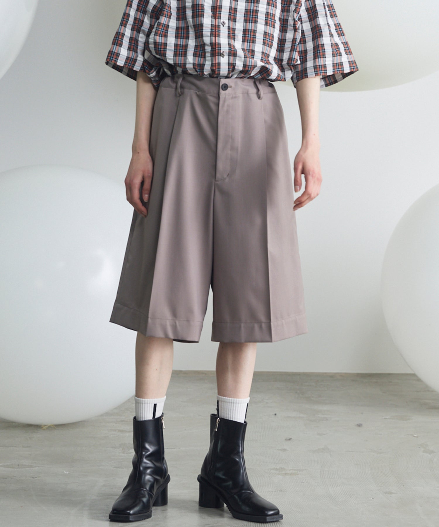【26SS PRE-ORDER】Linen Mix Slab Side Big Pocket Prime-Wide Pants