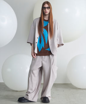 【26ss PRE-ORDER】Crispy Cross Calze Regular-Over 2b Tailored Jacket