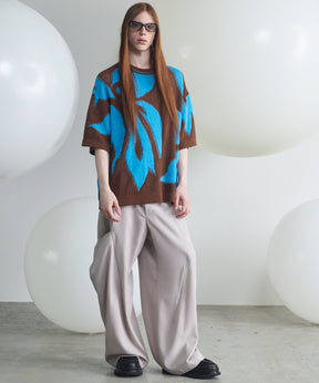 Cotton Bulky Acrylic Blend Prime-Over Gradation Dyeing Knit
