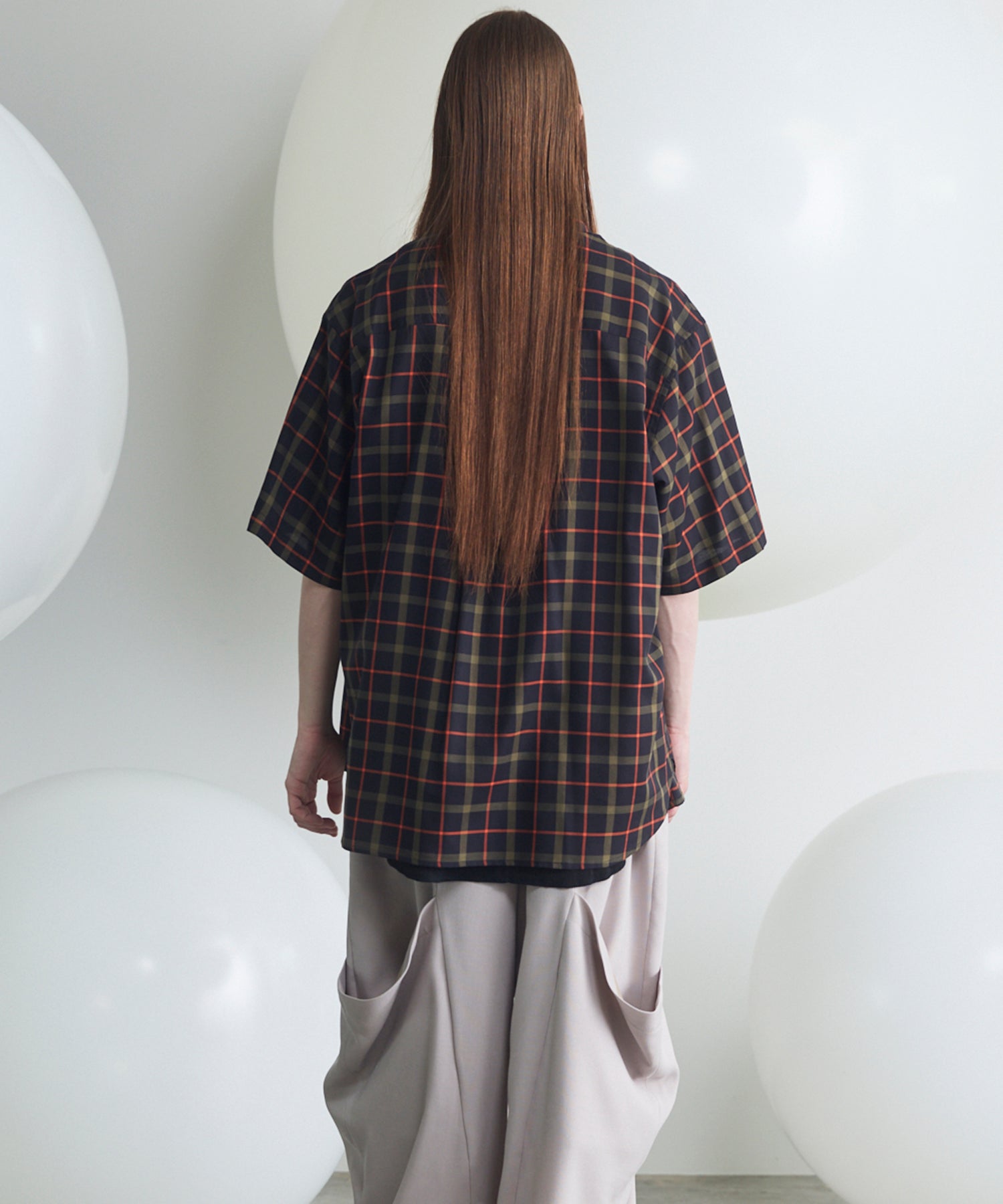 [Italian Dead Stock Fabric] Prime-Over Regular Collar Short Sleeve Shirt