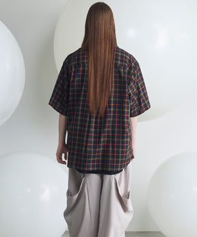 [Italian Dead Stock Fabric] Prime-Over Regular Collar Short Sleeve Shirt