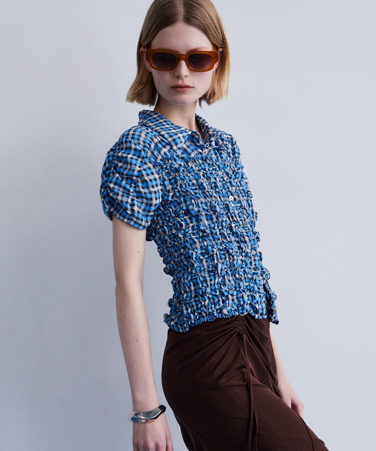 【PRE-ORDER】Shirring French Sleeve Shirt