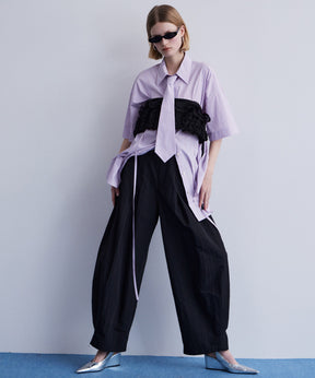 [2026Summer PRE-ORDER] Half-Sleeve Over Tie Shirt