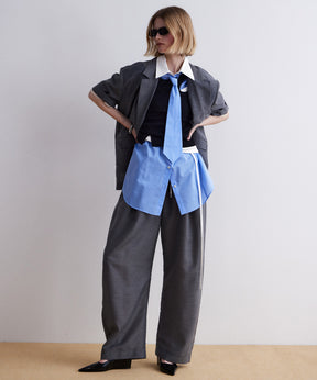 [2026Summer PRE-ORDER] Half-Sleeve Over Tie Shirt