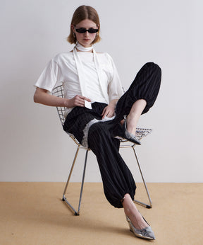Tie Detail 2WAY Twist T-Shirt