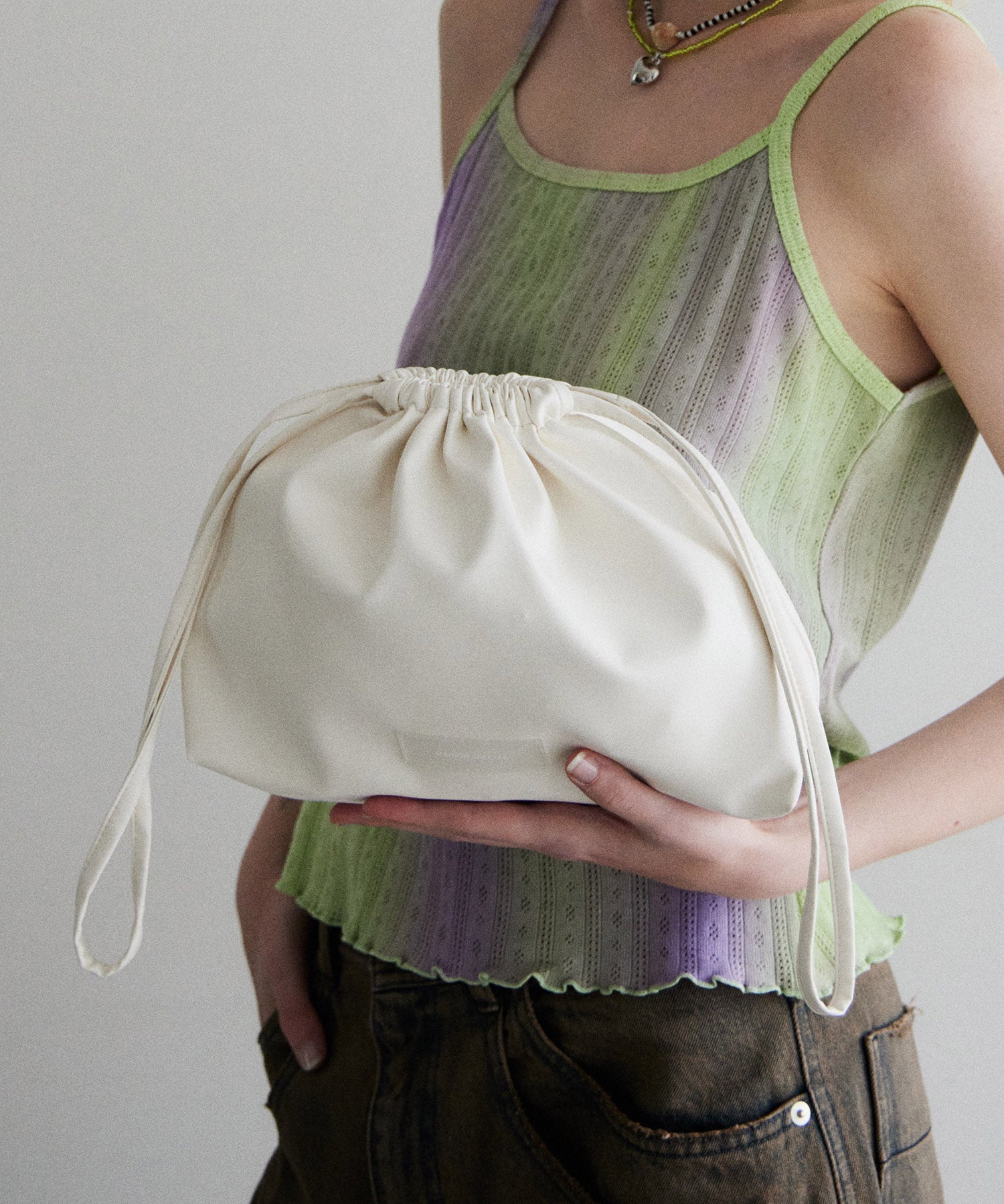 Vegan Leather 2way Purse Small Shoulder Bag