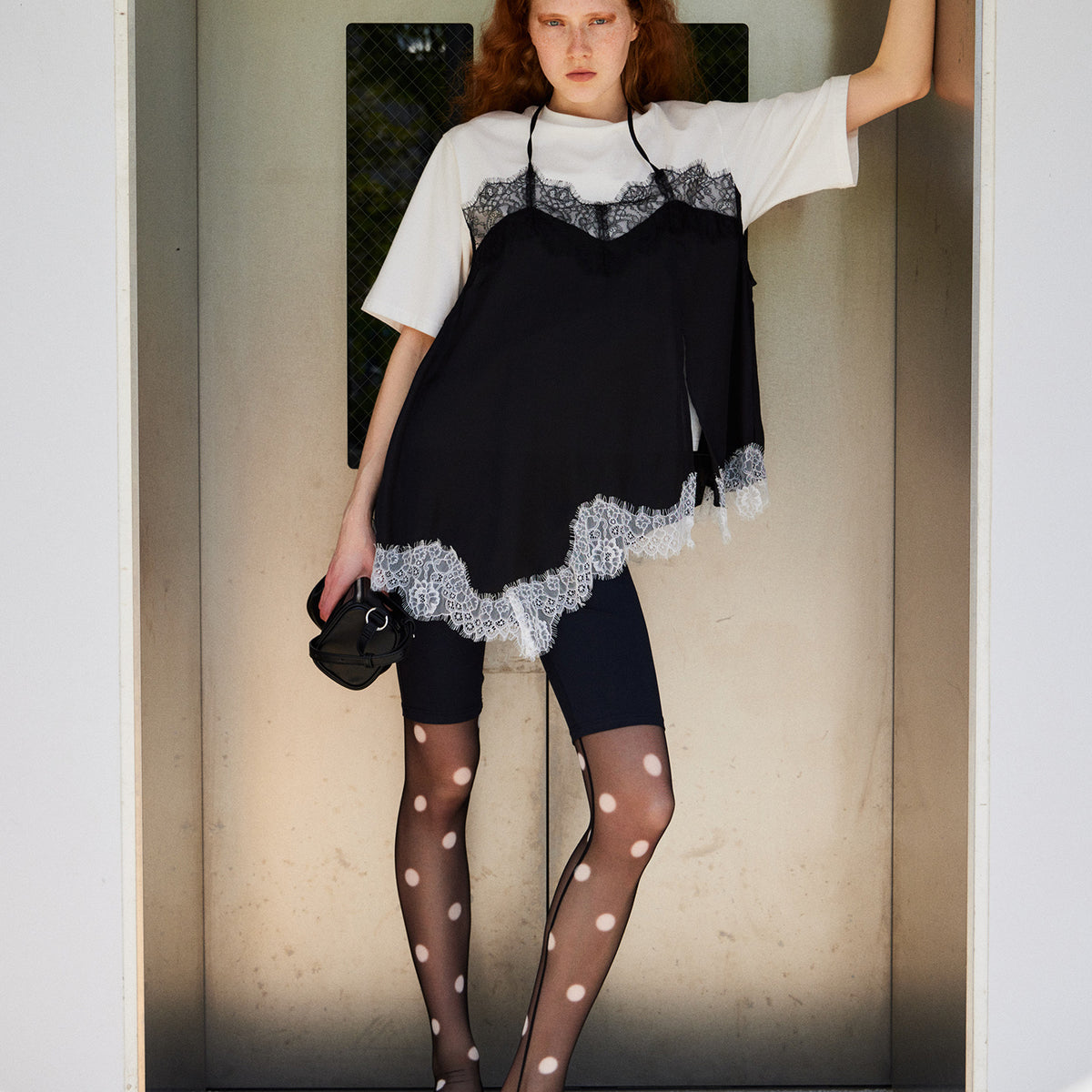 Lace Docking Layered TEE