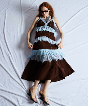 [2026夏季预购] 蕾丝分层吊带连衣裙