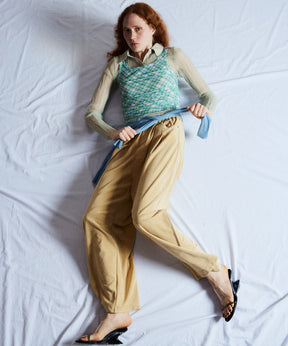 Three-Piece Sheer Polo Top