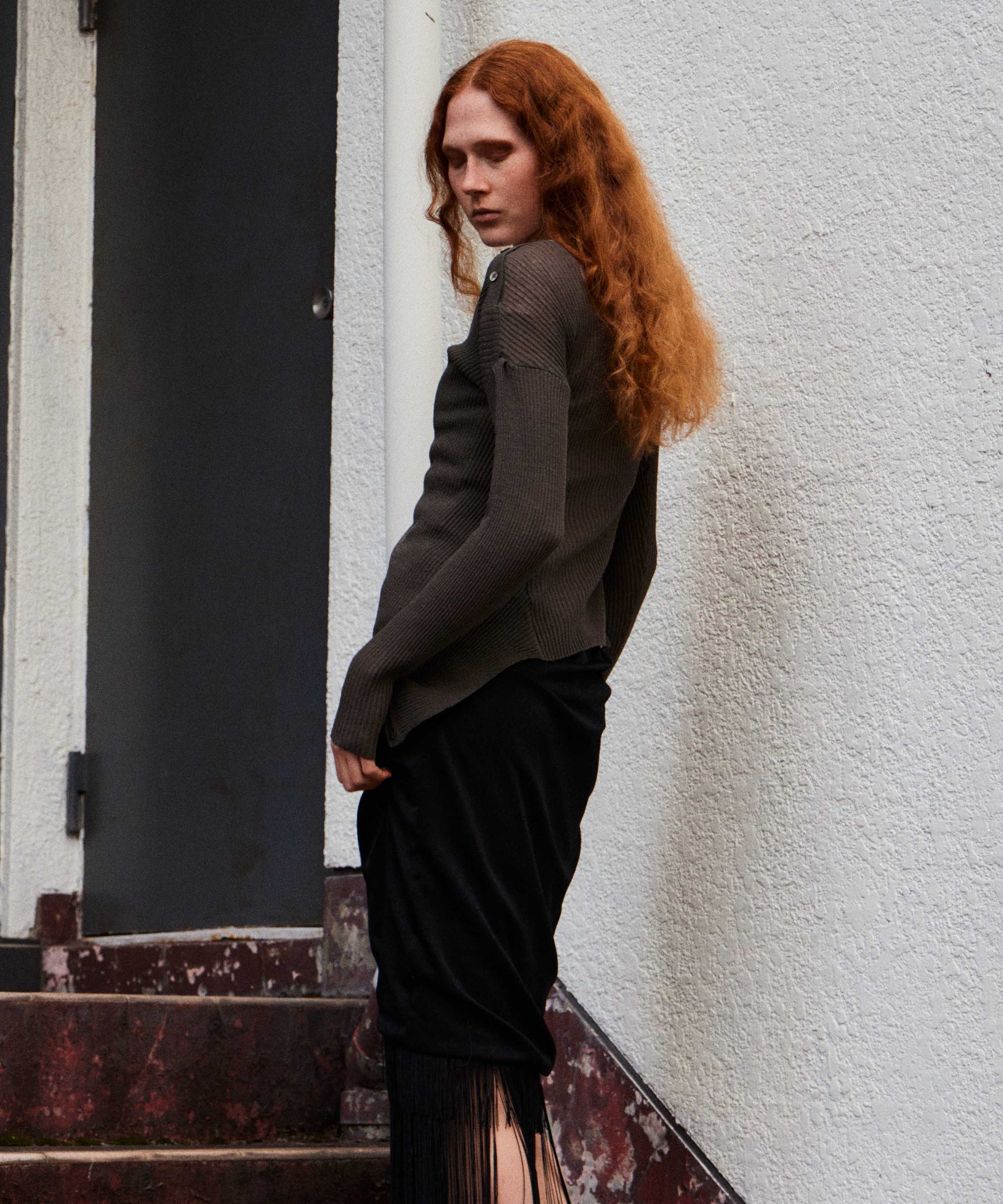 【OPEN YY】CONVERTIBLE DRAPE CARDIGAN