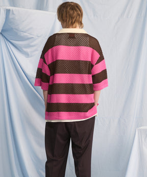 Cotton Bulky Acrylic Blend Prime-Over Gradation Dyeing Knit