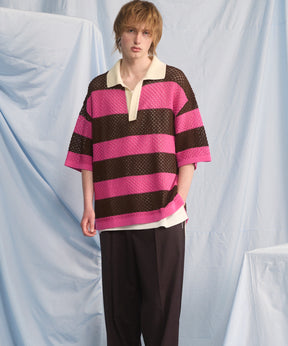 Cotton Bulky Acrylic Blend Prime-Over Gradation Dyeing Knit