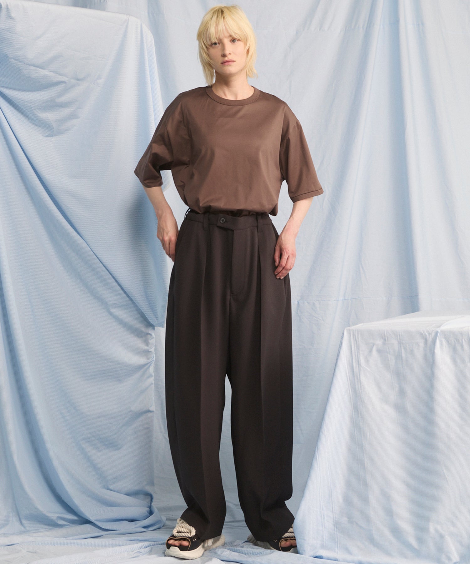 【26SS PRE-ORDER】Suvin GIZA Cotton Regular-Over Short-sleeved T-shirt