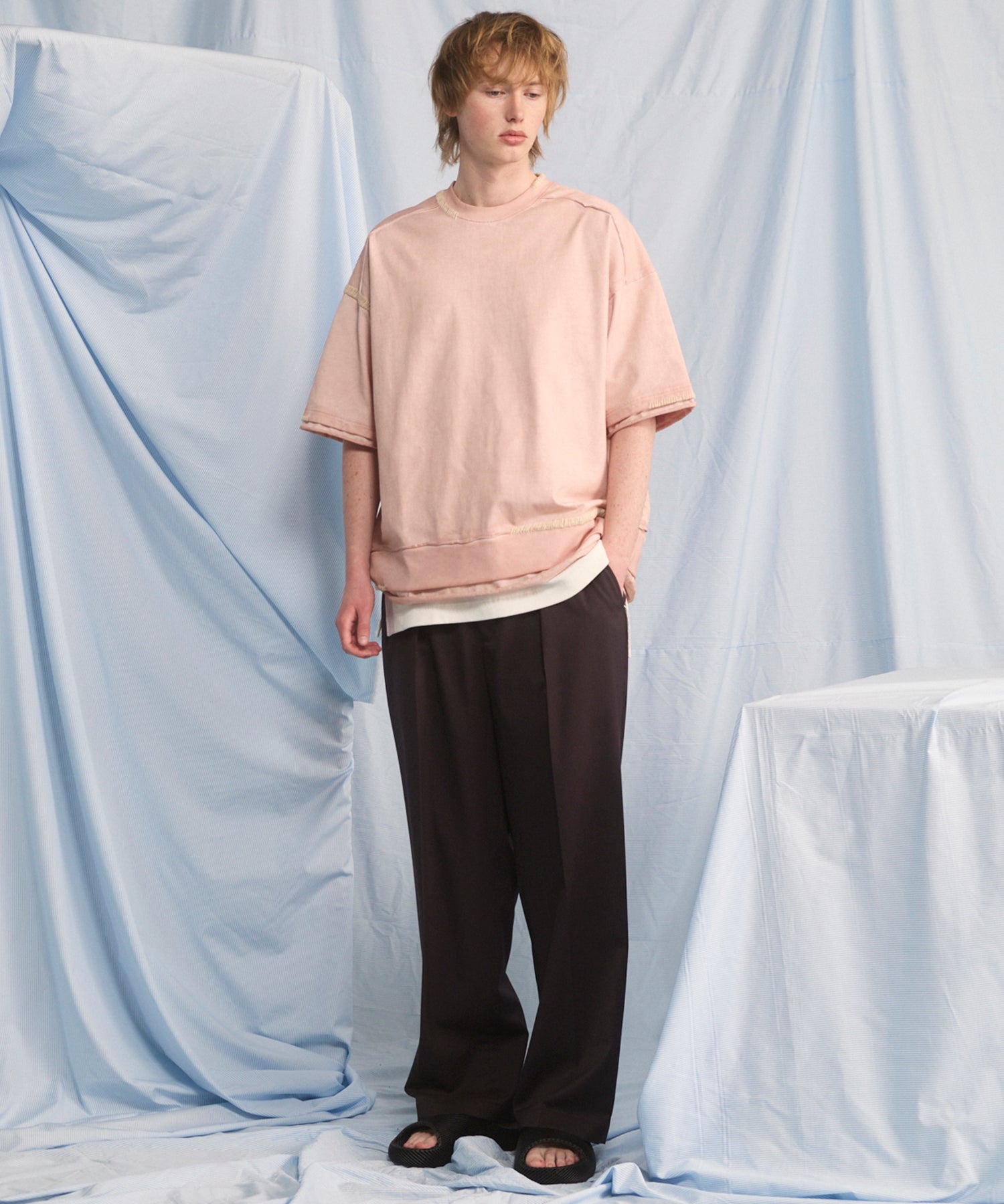 [26SS PRE-ORDER] Over-Dye Embroidery Short-sleeved T-shirt