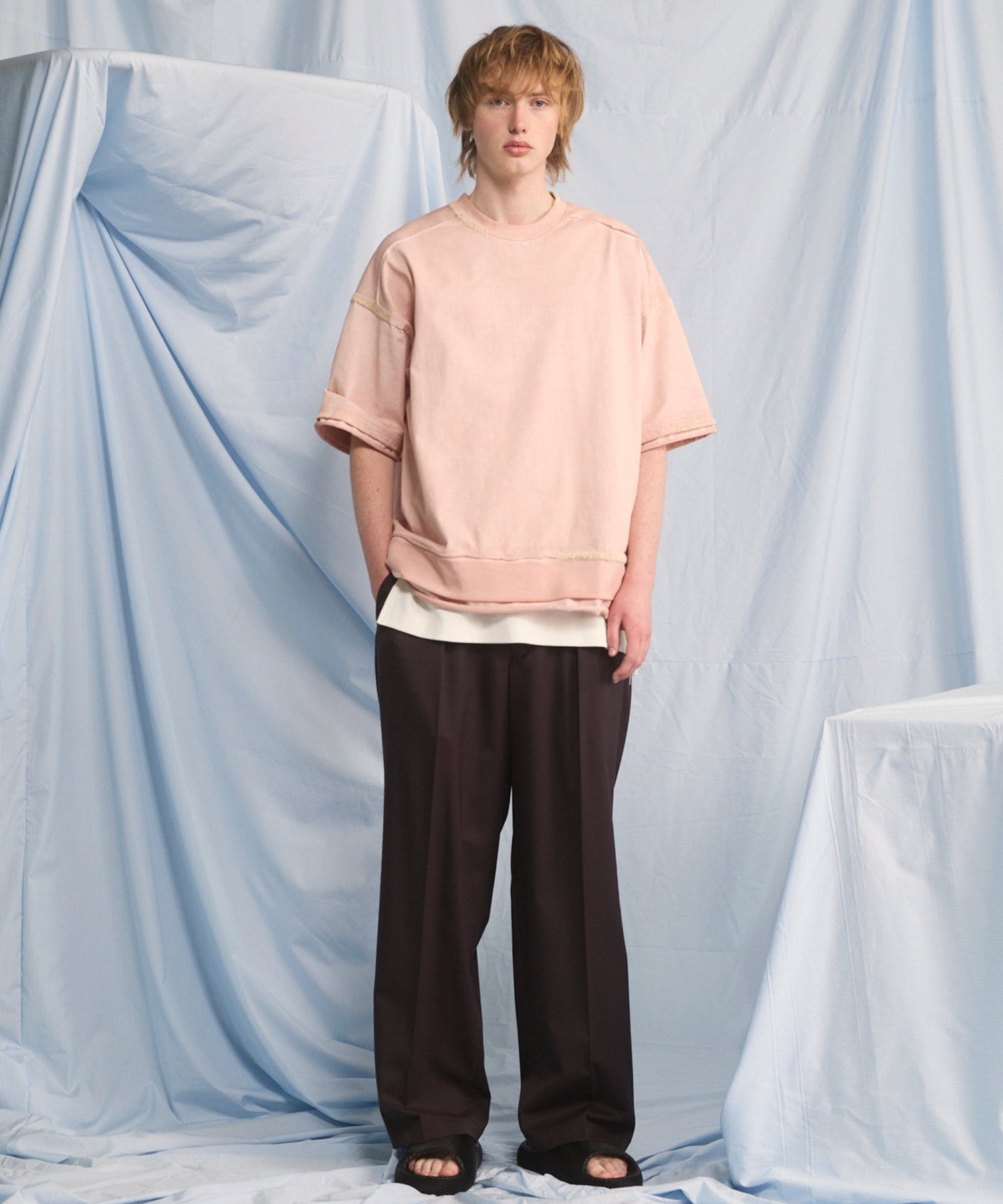 [26SS 预购] 花朵拼布 Vintage Like Prime-Over 运动拉链连帽衫