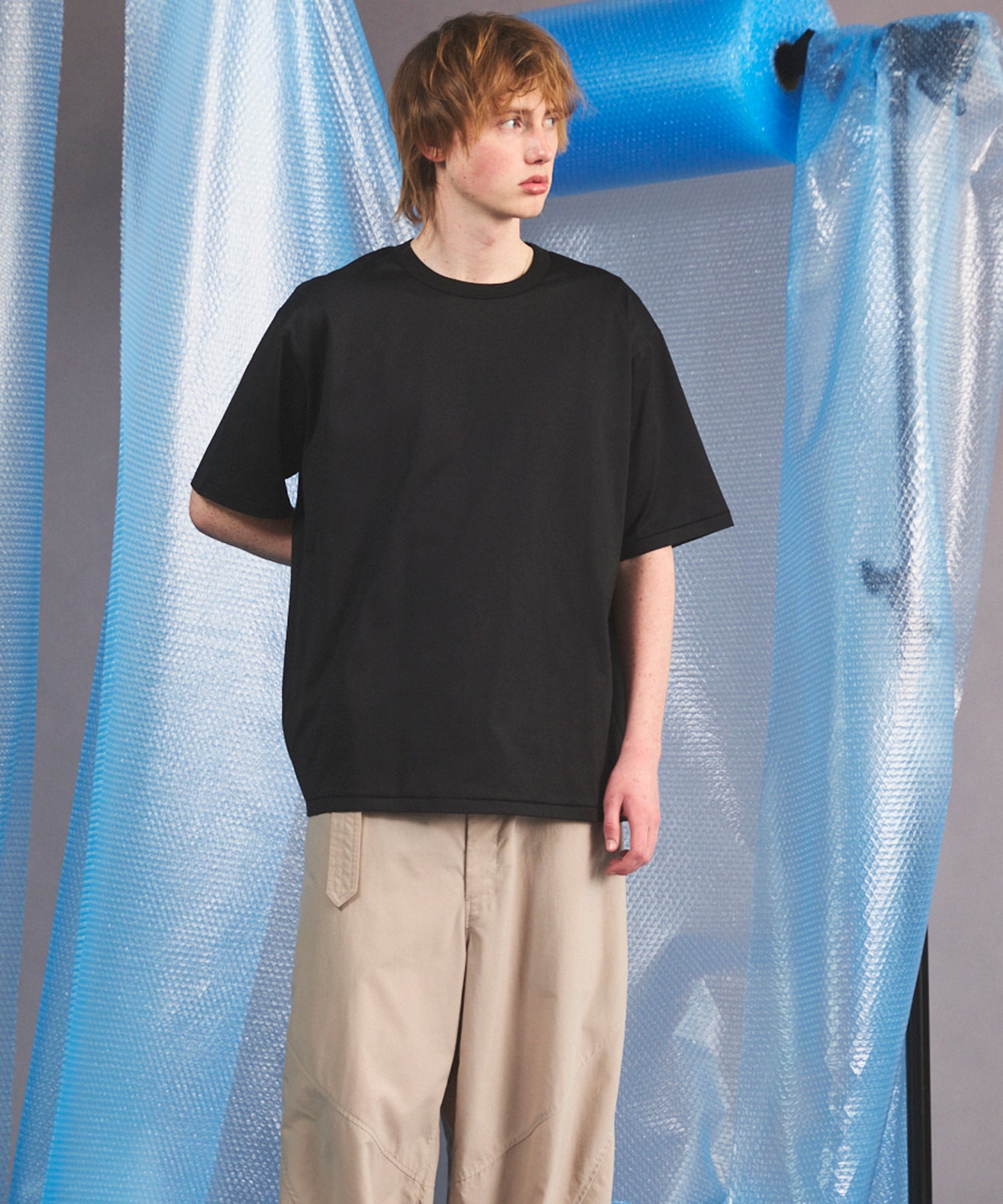 【26SS PRE-ORDER】Suvin GIZA Cotton Regular-Over Short-sleeved T-shirt