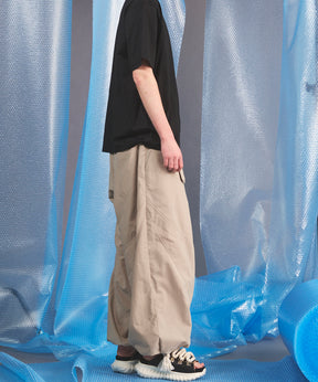 Water-Repellent Teflon Tusser Prime-Wide Pants