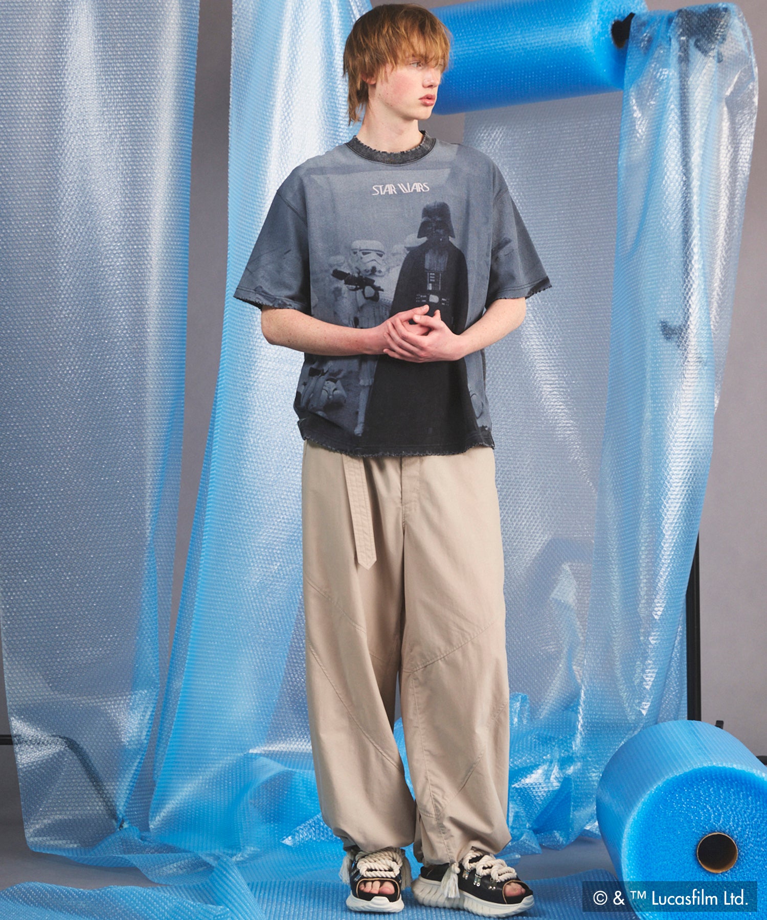 MOVIE SERIES】「STAR WARS」Prime-Over Crew Neck T-Shirt