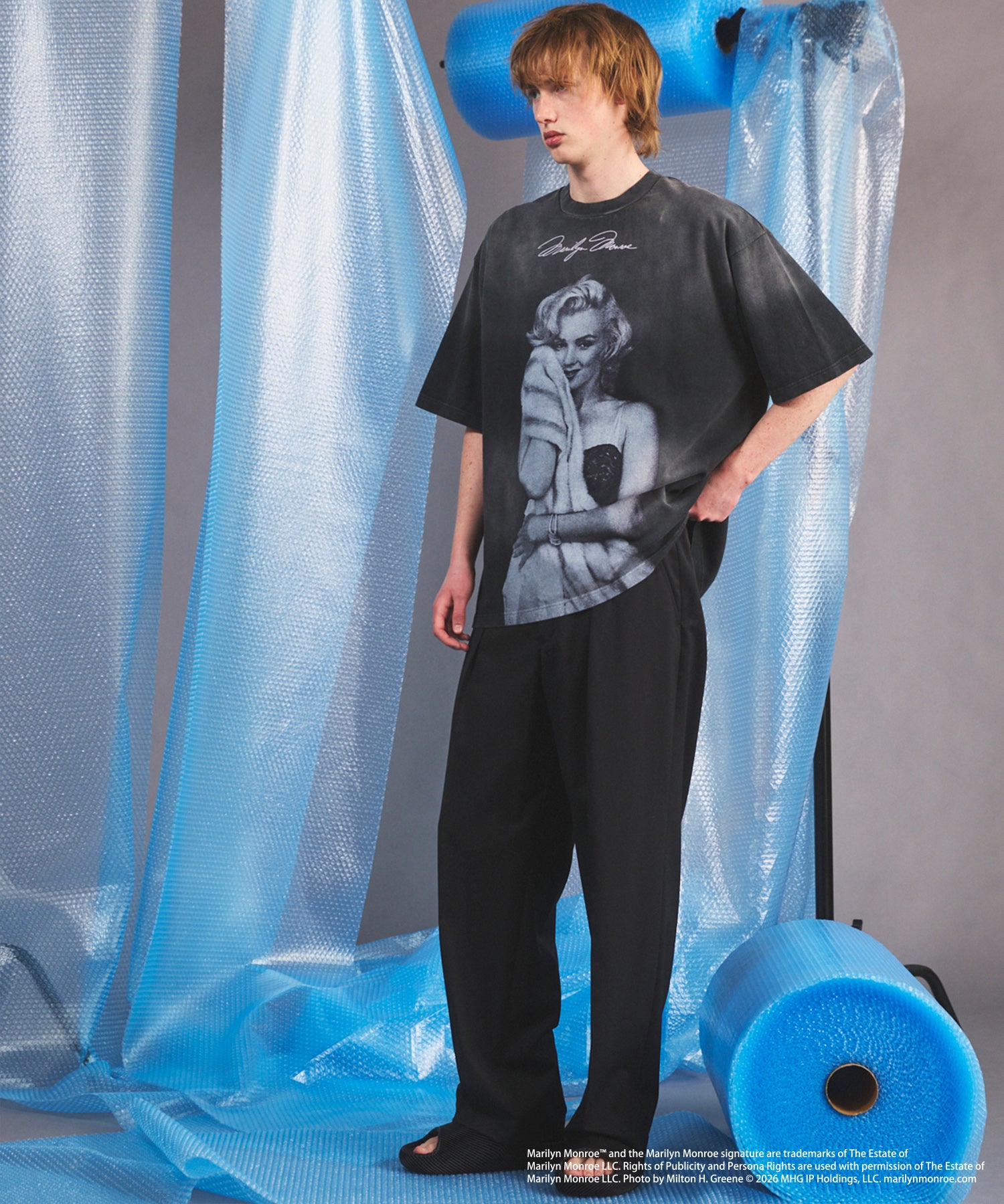【26SS PRE-ORDER】【MOVIE SERIES】「 Marilyn Monroe」Prime-Over Crew Neck Short Sleeve T-Shirt