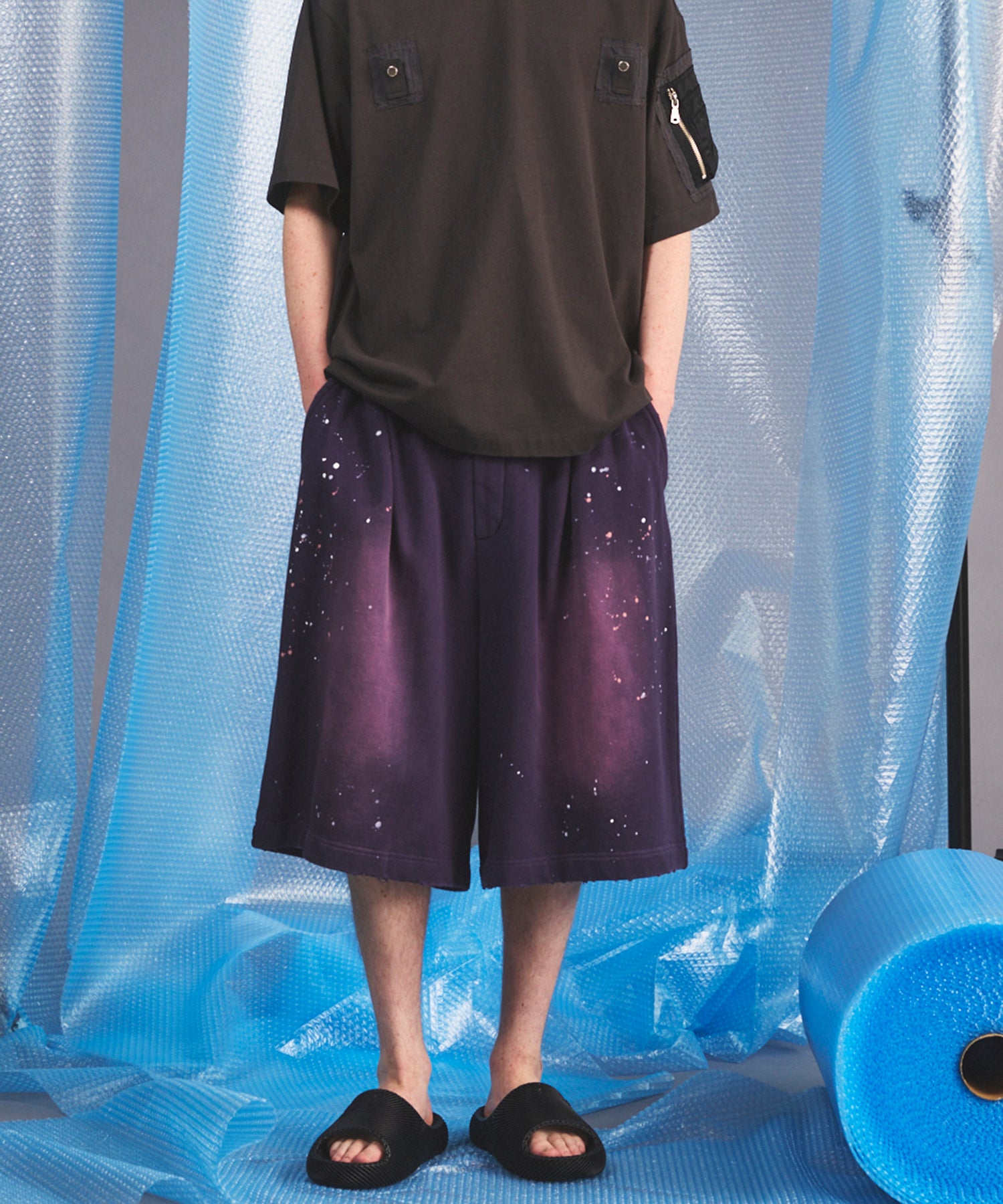 【PRE-ORDER】Destroy Damage Prime-Wide Sweat Shorts
