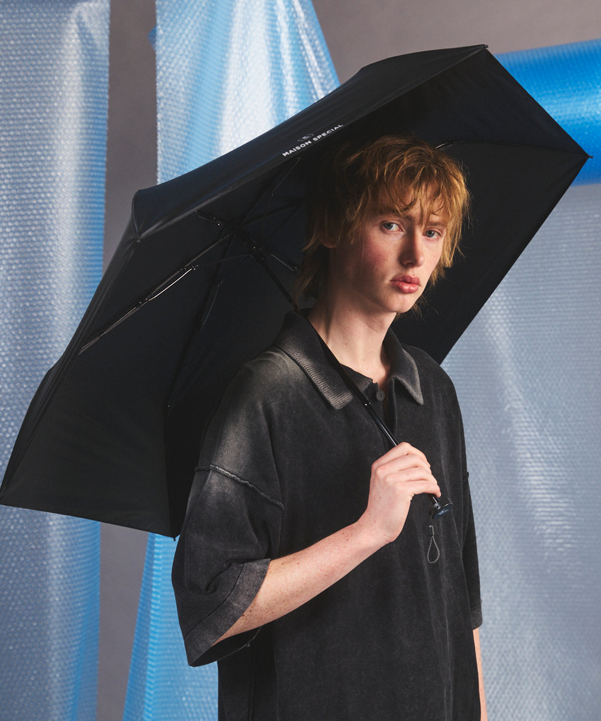 【estaa for MAISON SPECIAL】MAGICAL TECH PROTECTION Sunshade Parasol Tough W rib55cm