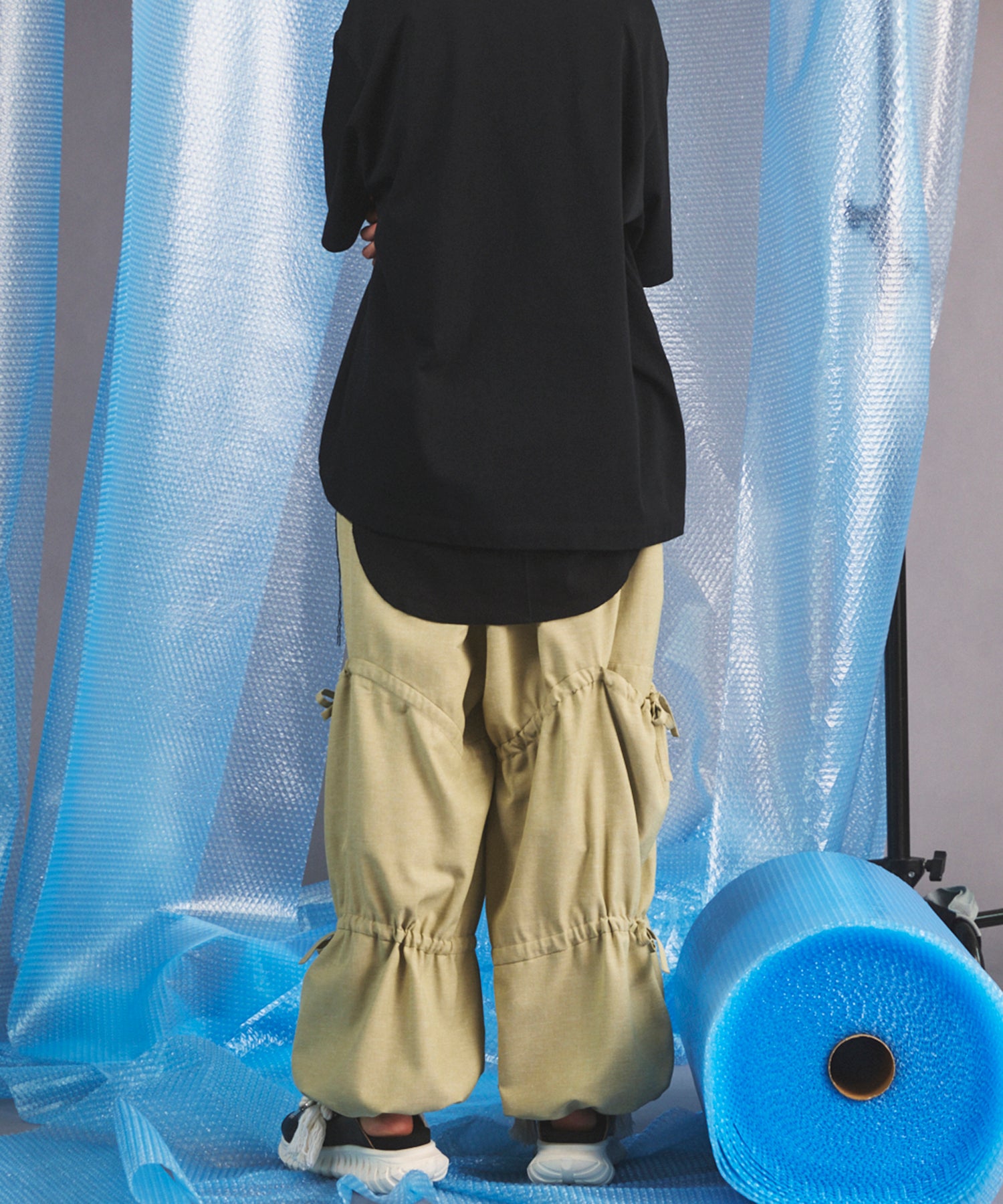[26SS PRE-ORDER] Airy Striped Gabardine Prime-Wide Two-tuck Pants