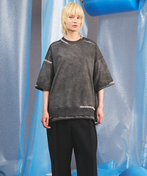 [26SS PRE-ORDER] Over-Dye Embroidery Short-sleeved T-shirt