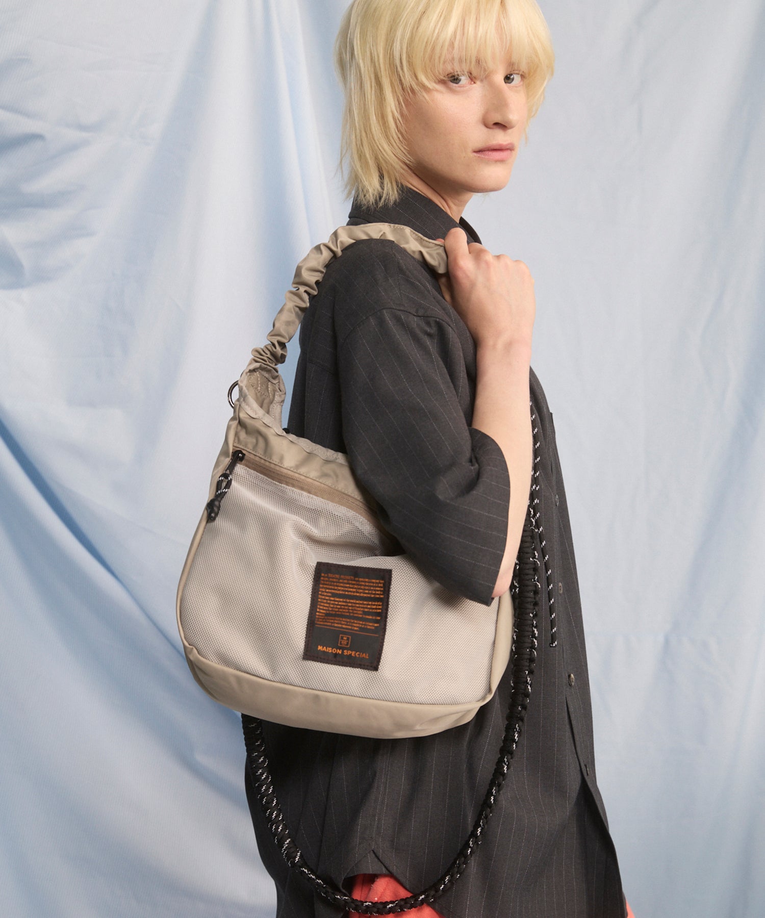 [26SS PRE-ORDER] [THEATER PRODUCTS] Collaboration Multiway Mesh Pocket Puffer Bag
