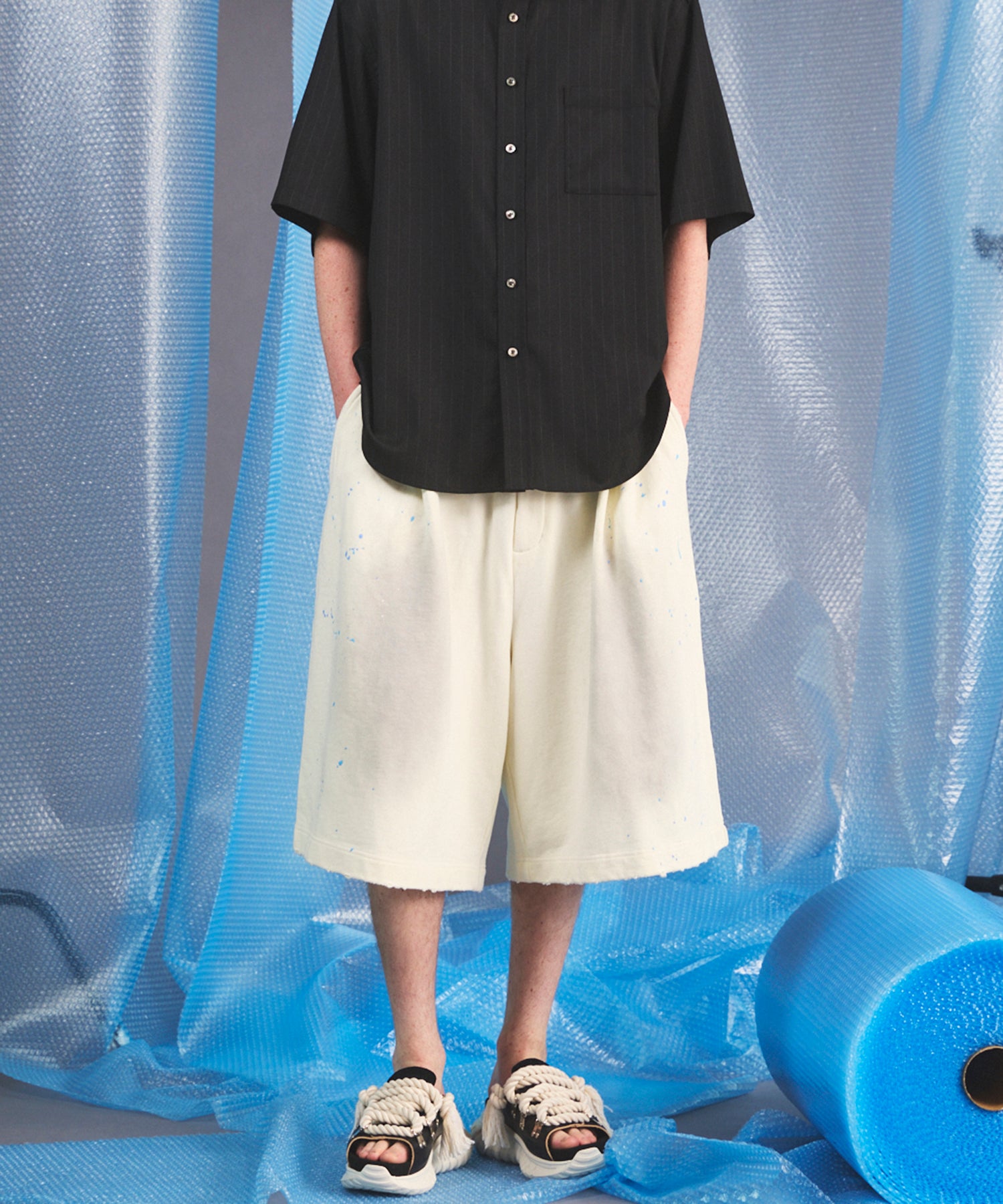 【PRE-ORDER】Destroy Damage Prime-Wide Sweat Shorts