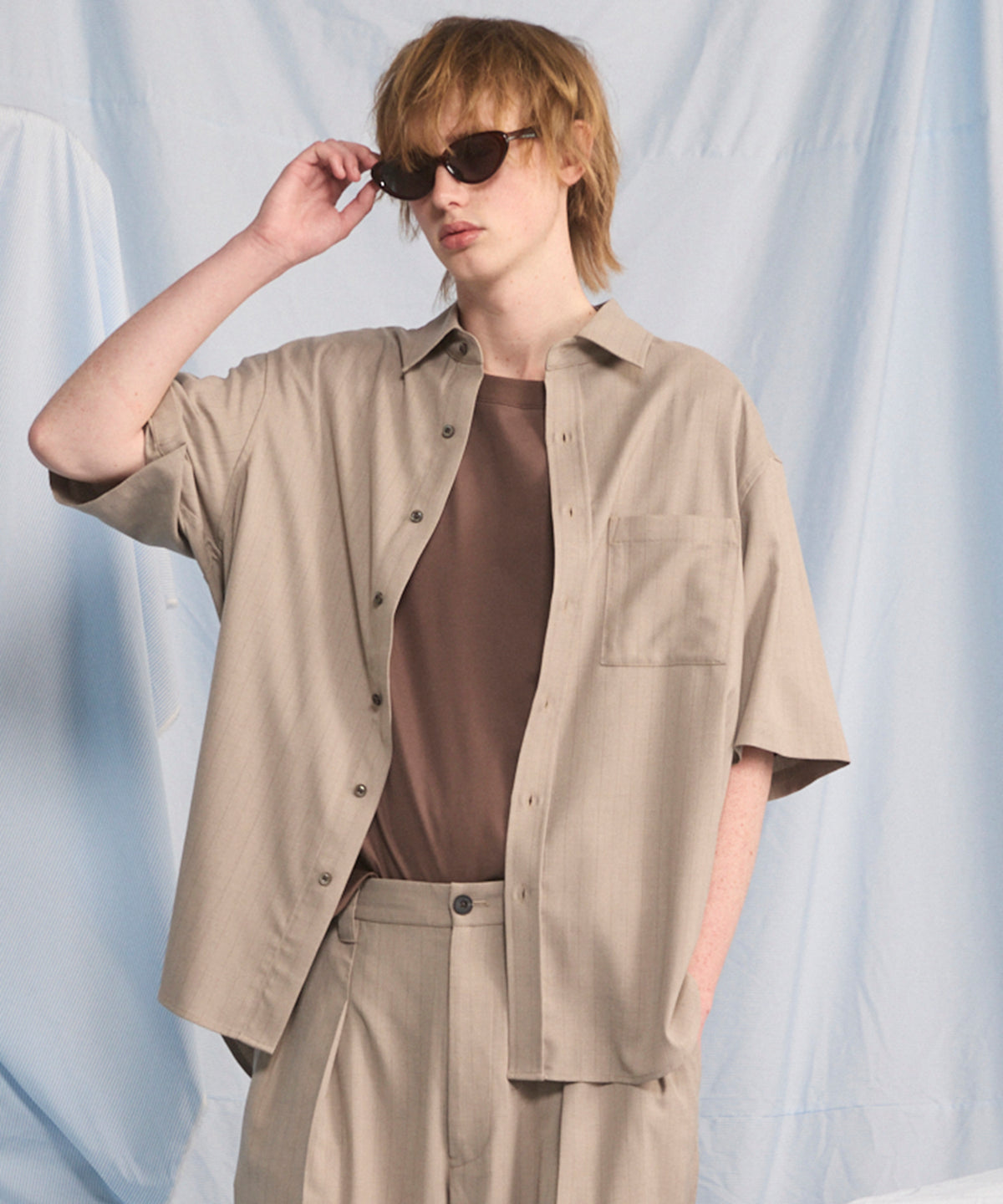 【26SS PRE-ORDER】Crispy Cross Calze Regular-Over 2B Tailored Jacket